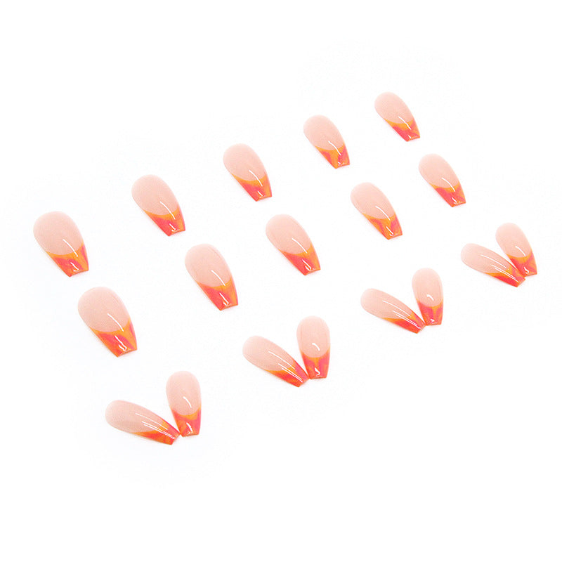 Mid-length Smudges French Nail Sticker