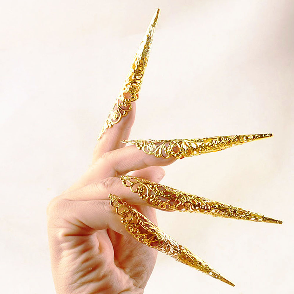 Props Ancient Costume Queen Fake Long Finger Cots Dai Watch Adult Children Dance Performance