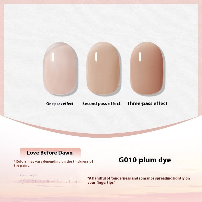 XEIJAYI Polish White Nude Transparent Color Nail Beauty UV