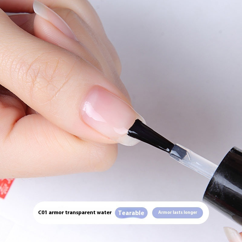 Yulyna Candy Transparent Waterproof Nail Polish Female Armor Nourishment-oil