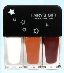 Fairy's Gifts Three-in-one DIY No-bake Tearable Sequined Nail Polish Set