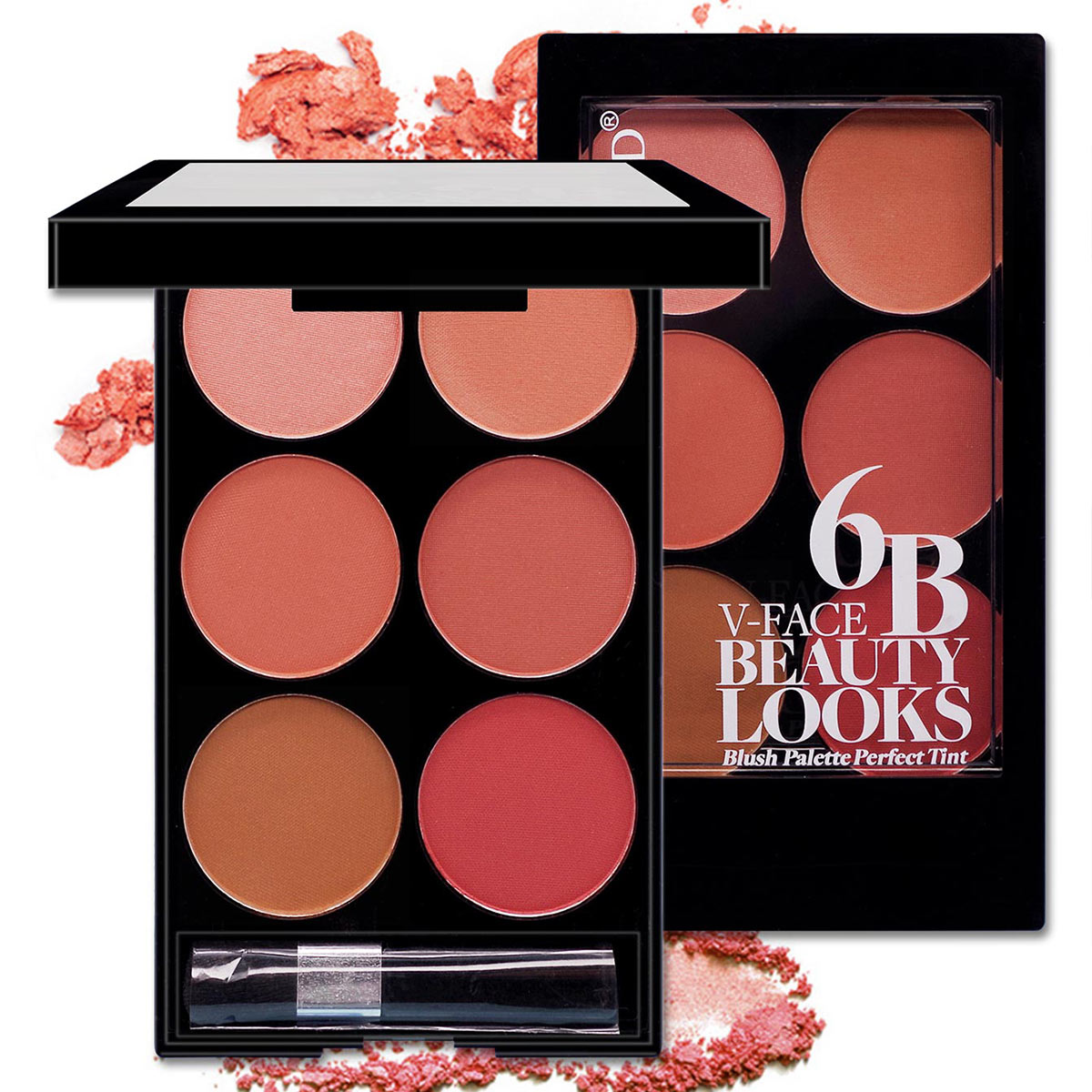 6B Make-up Multi-color Boutique Domestic Product Six-color Blush Repair Makeup