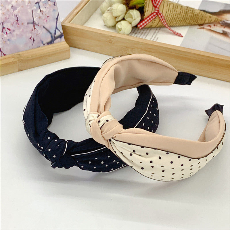 Sweet Little Bit Knotted Middle Knot Simple Fabric Headband