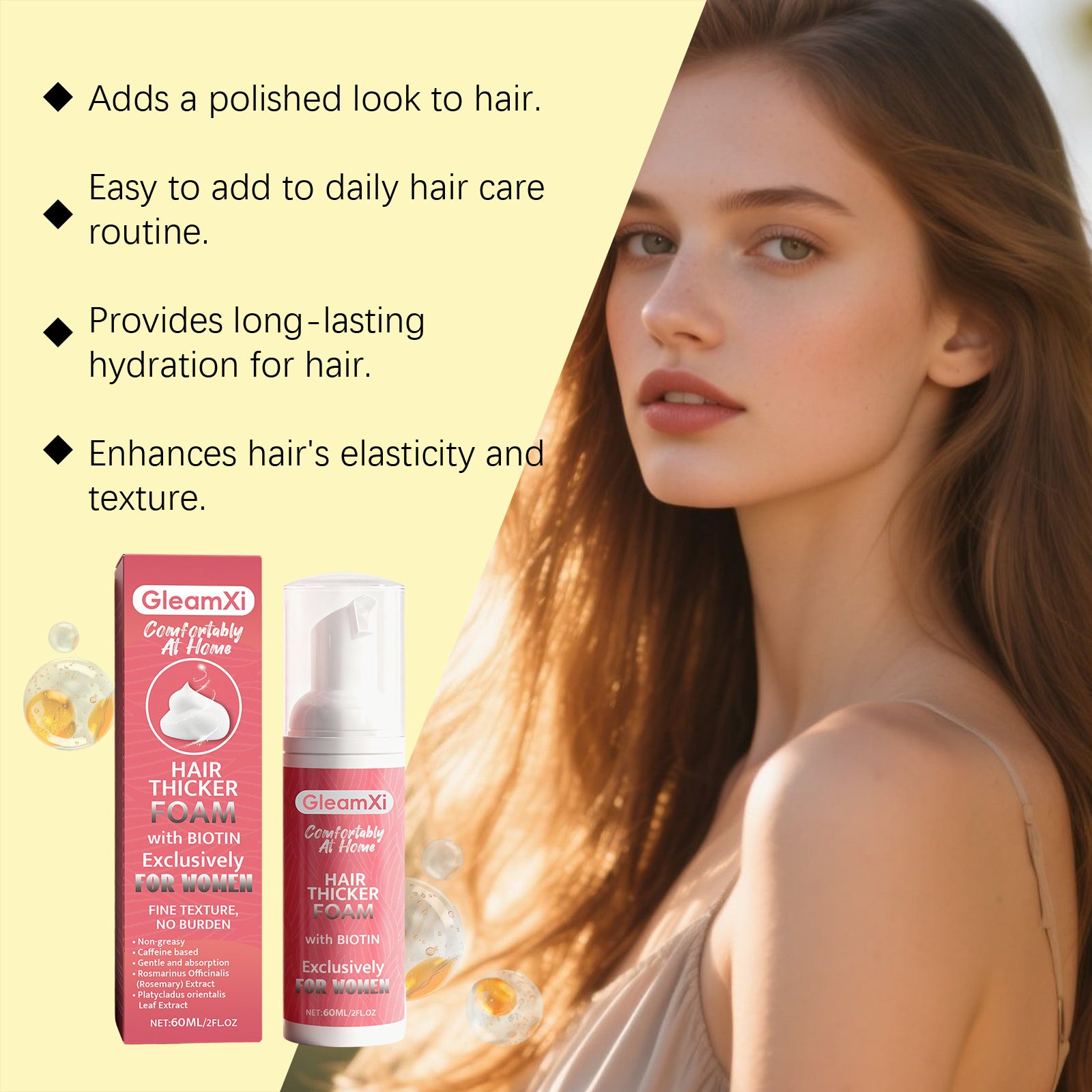gleamXi Hair Thicker Foam
