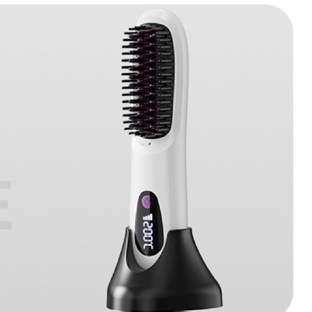 LCD Charging Straight Hair Styling Electric Comb