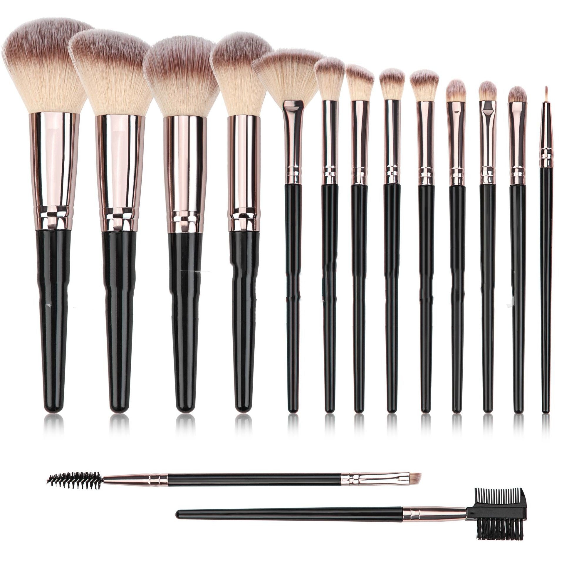 Black Makeup Brush Suit Powder Foundation Brush Eye Shadow