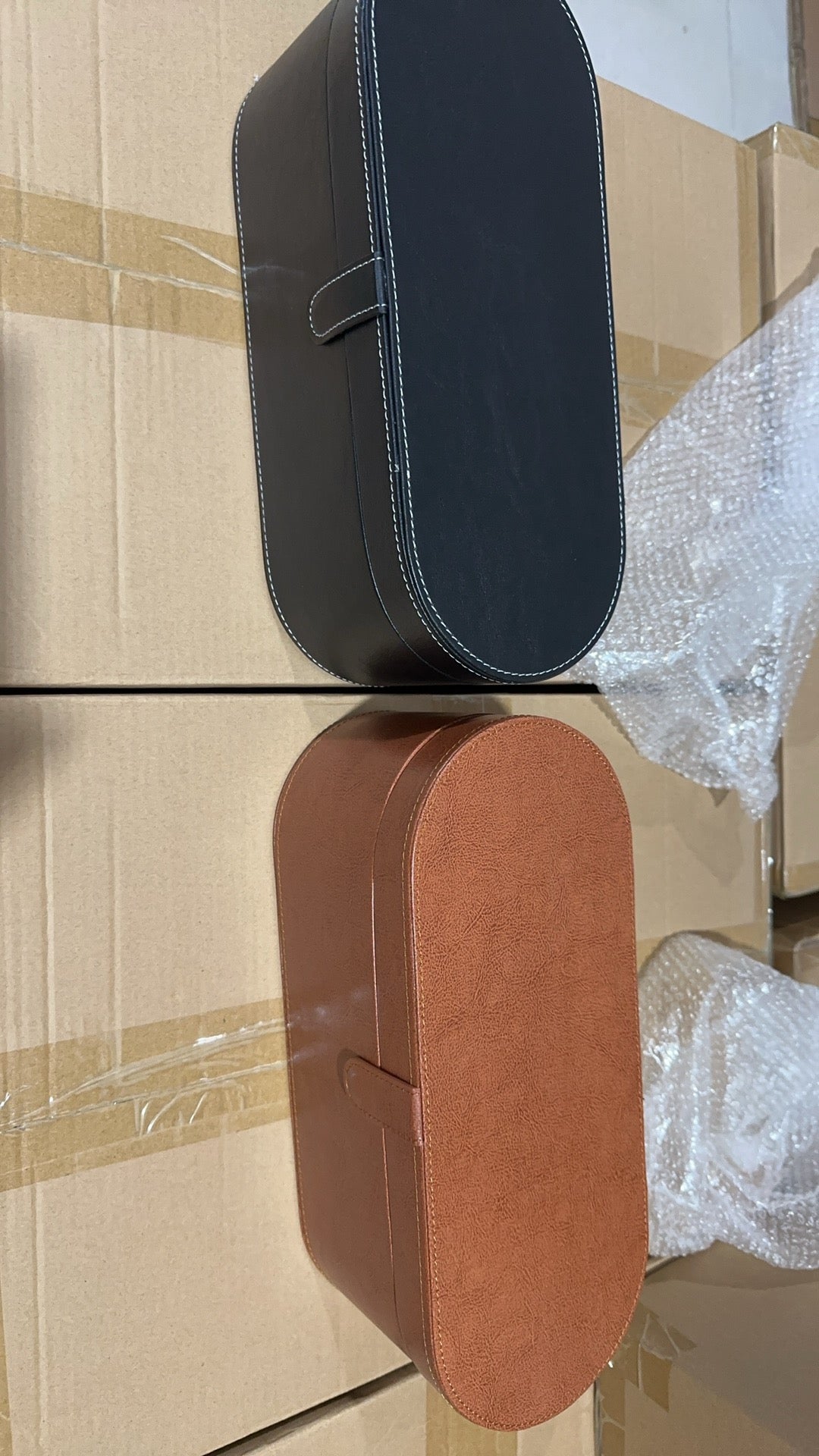 Multi Functional Five In One Hot Air Comb Leather Box