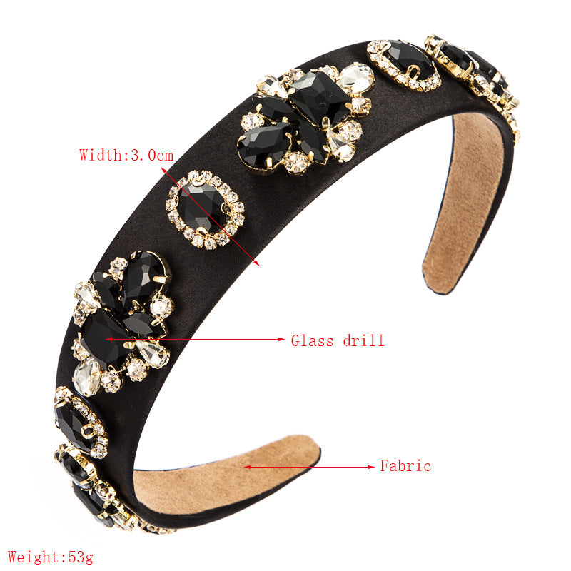 Fashion Sparkling Crystal Flower Baroque Headband