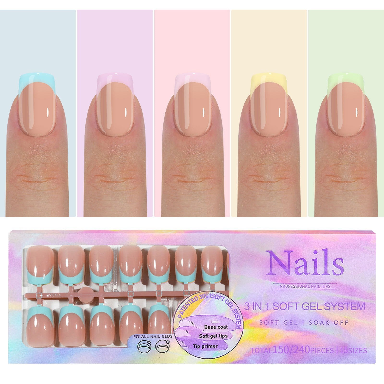 Manicure Wear Nail French Seamless Wear Nail Detachable