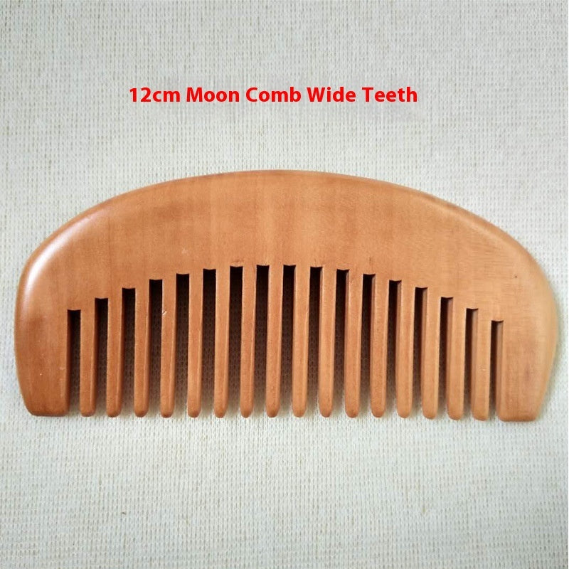 Solid Wood Portable Mahogany Comb
