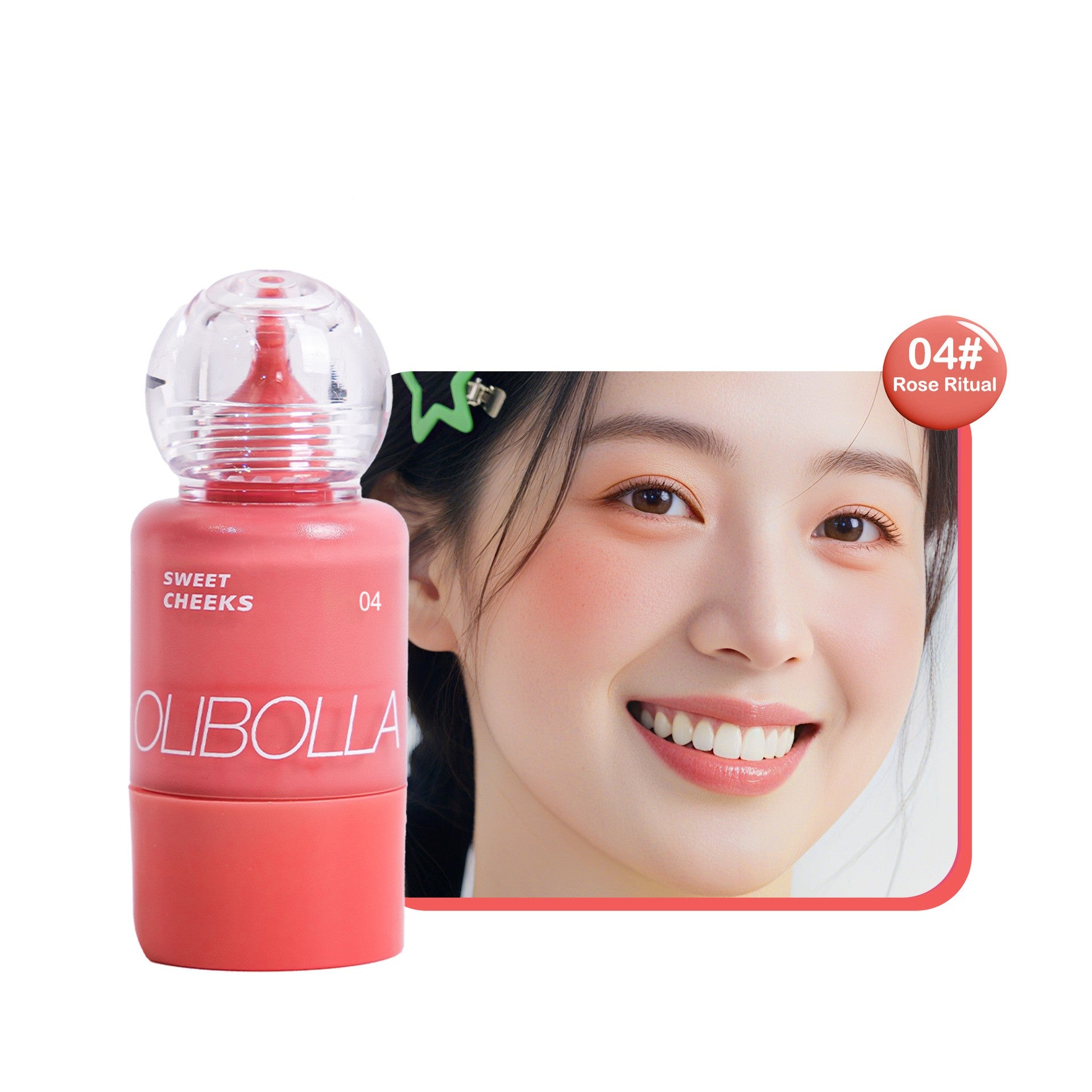 Olibolla Small Feeding Bottle Press Blush Water Light Liquid