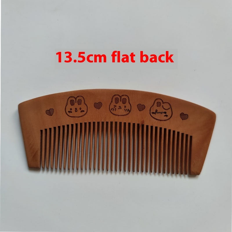 Solid Wood Portable Mahogany Comb