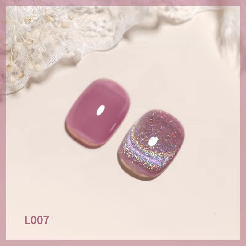 Bole Colorful Laser Cat Eye Nail Polish