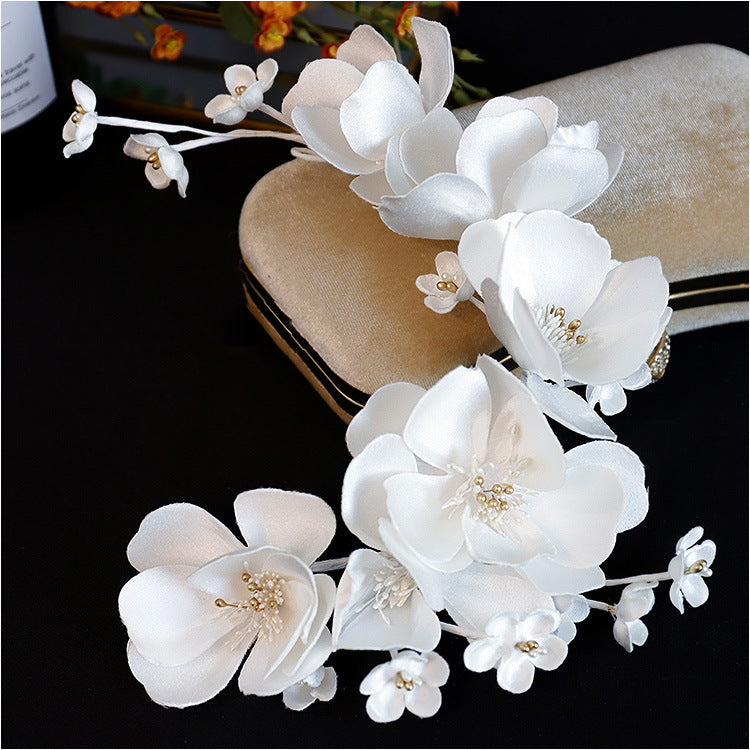New Fashion Handmade White Petal Headwear