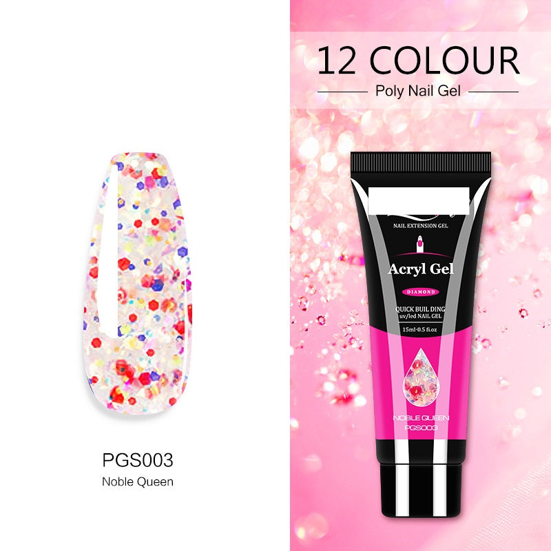 Acryl Gel Women's  Crystal Extender Nail Polish