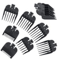 Hair Clipper Positioning Comb 8-piece Plastic Black Caliper Electric Clipper Position Guide Comb Hair Tools
