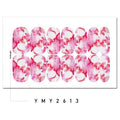 Fashion Color Marble Blooming Nail Stickers