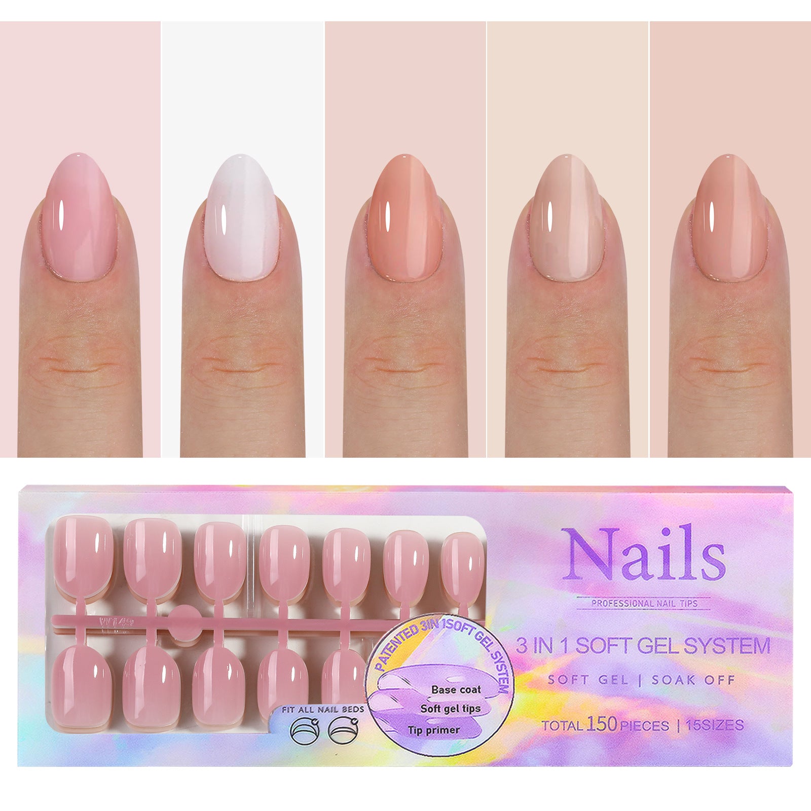 Manicure Wear Nail French Seamless Wear Nail Detachable