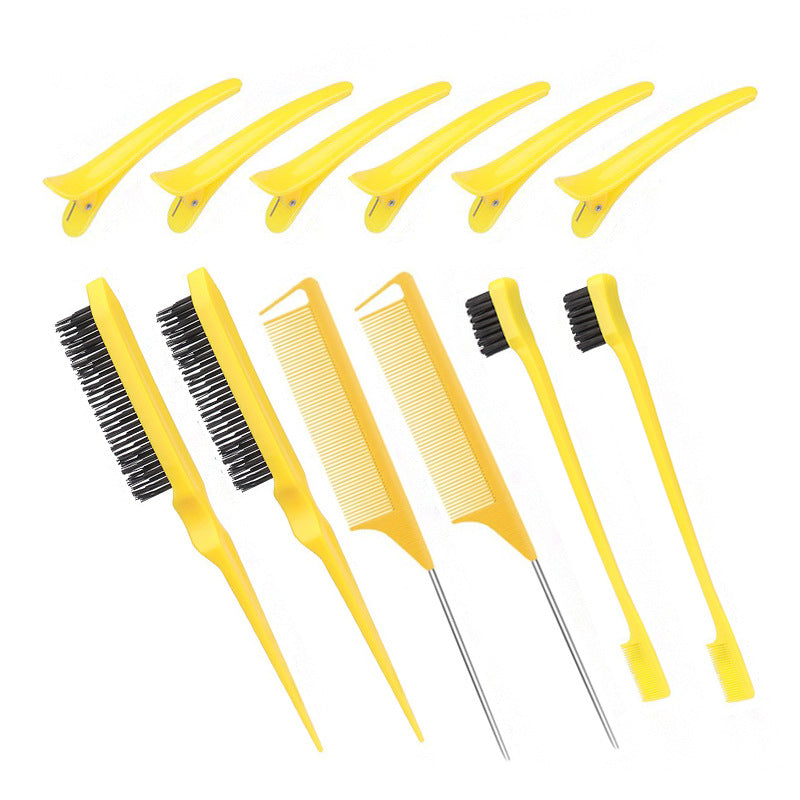 Dyeing Comb Multi-Effect Edge Control Eyebrow Brush Hair Fixing Mouse Tail Clamp