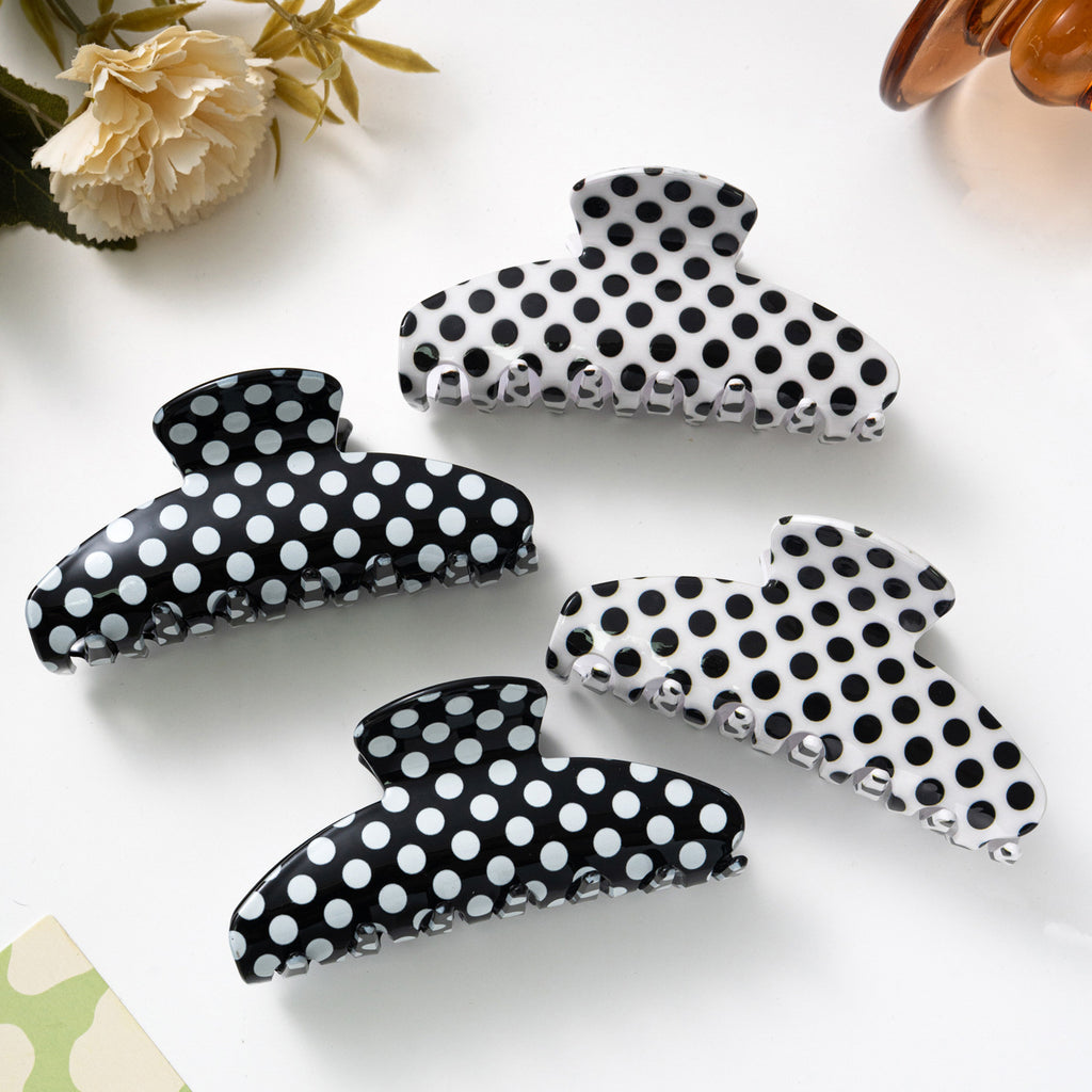 Affordable Luxury Style Polka Dot Grip Updo Hair Accessories