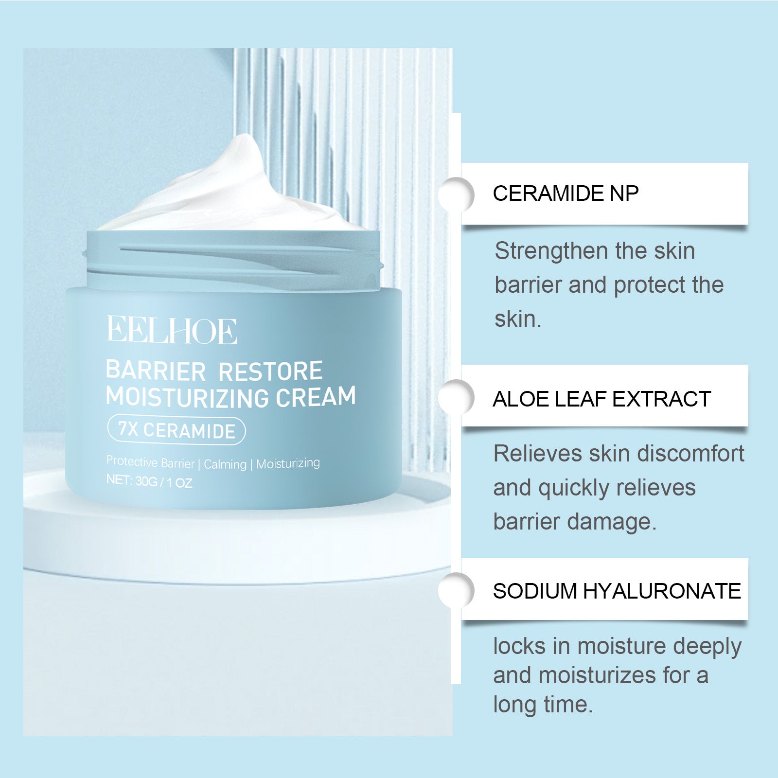 Facial Repair Cream Nourishing Reduces Redness