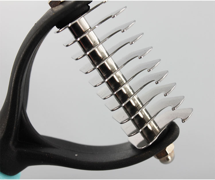 Stainless steel single knife head pet comb