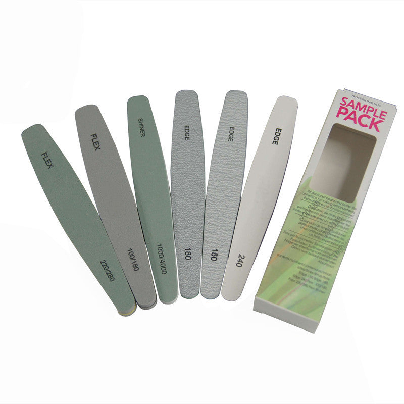 Edge Nail File 6 Piece Nail Set Sponge Polishing Strip Nail Polishing