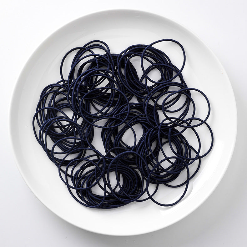 Simple small loop thin high elastic hair rope