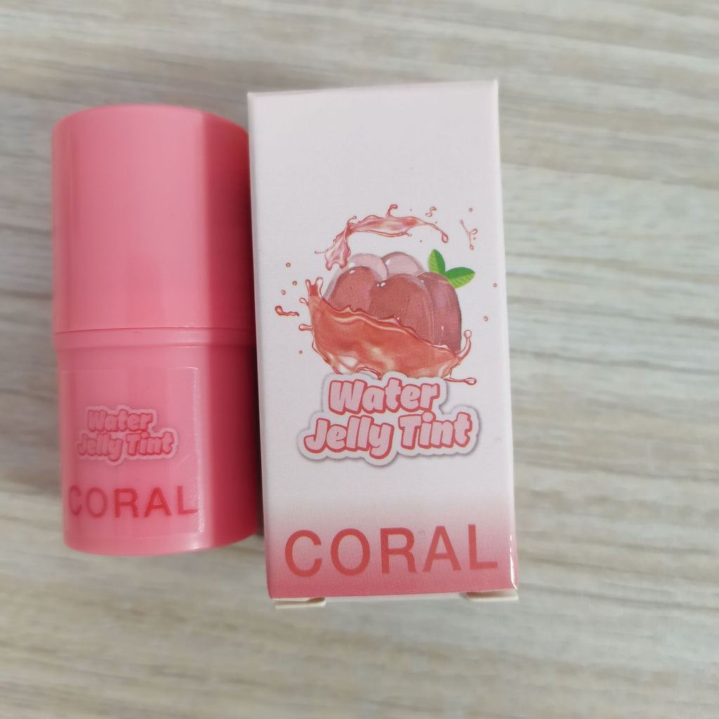 Coral Blush Stick Jelly Texture Easy To Apply