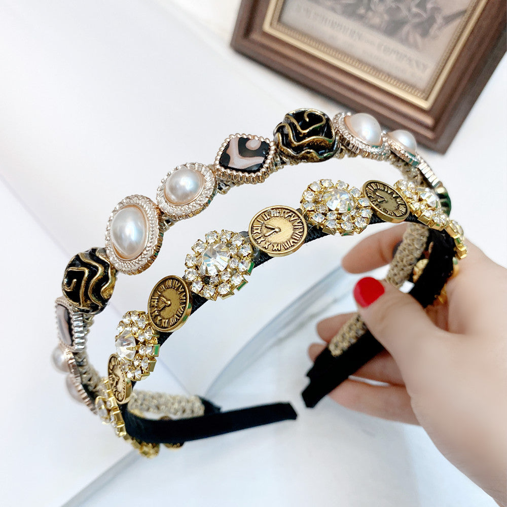 Fairy Head Buckle With Diamond And Pearl Headband
