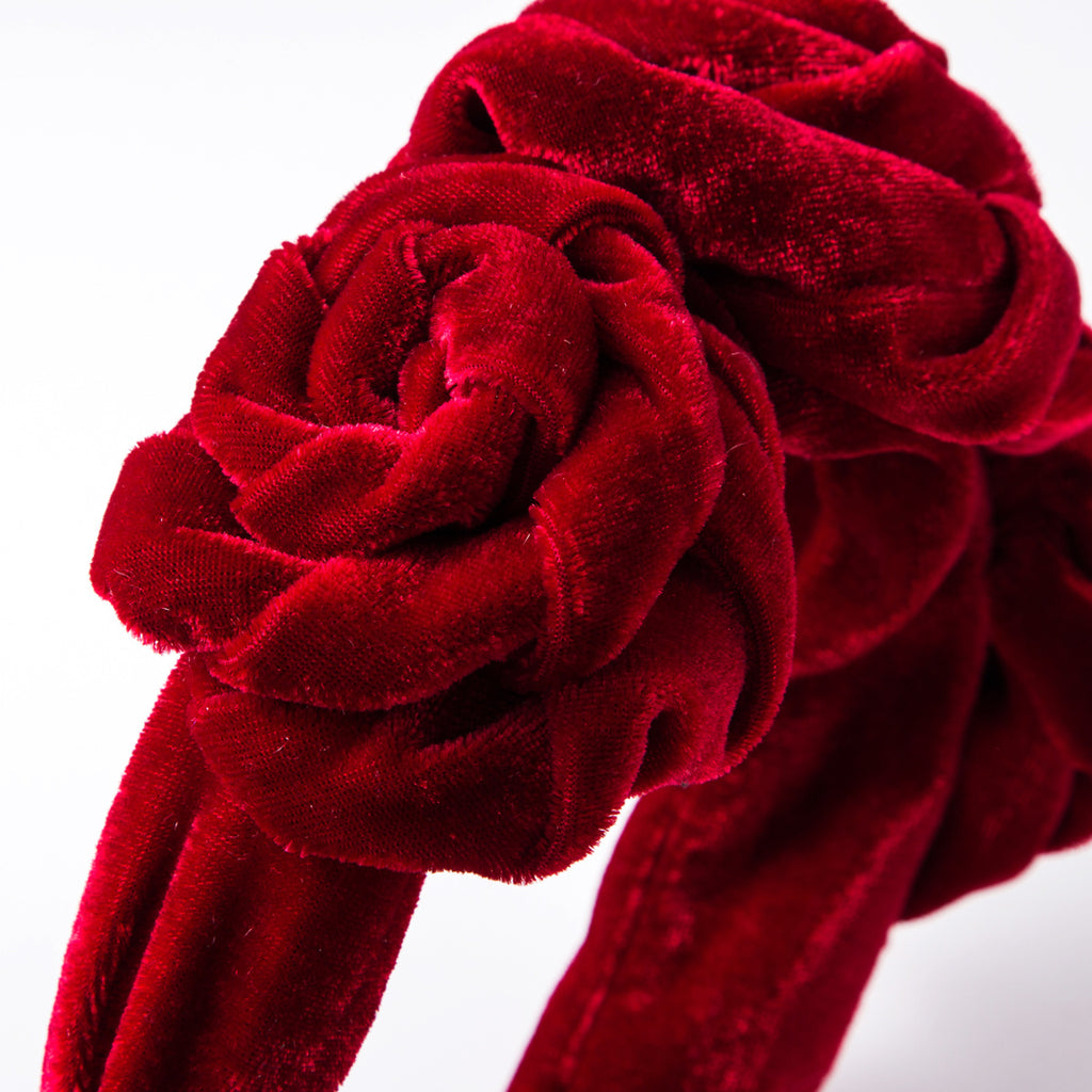 Creative Multi-layer Gold Velvet Flower Headband