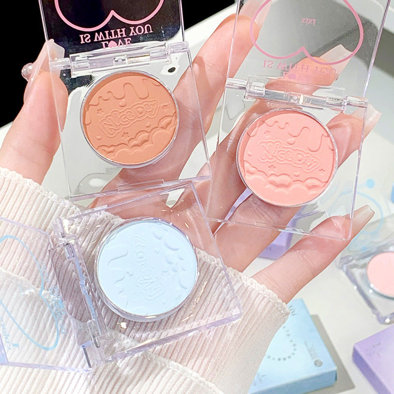 XIXI Cha Cha Peach Heart Monochrome Blush Low Saturation