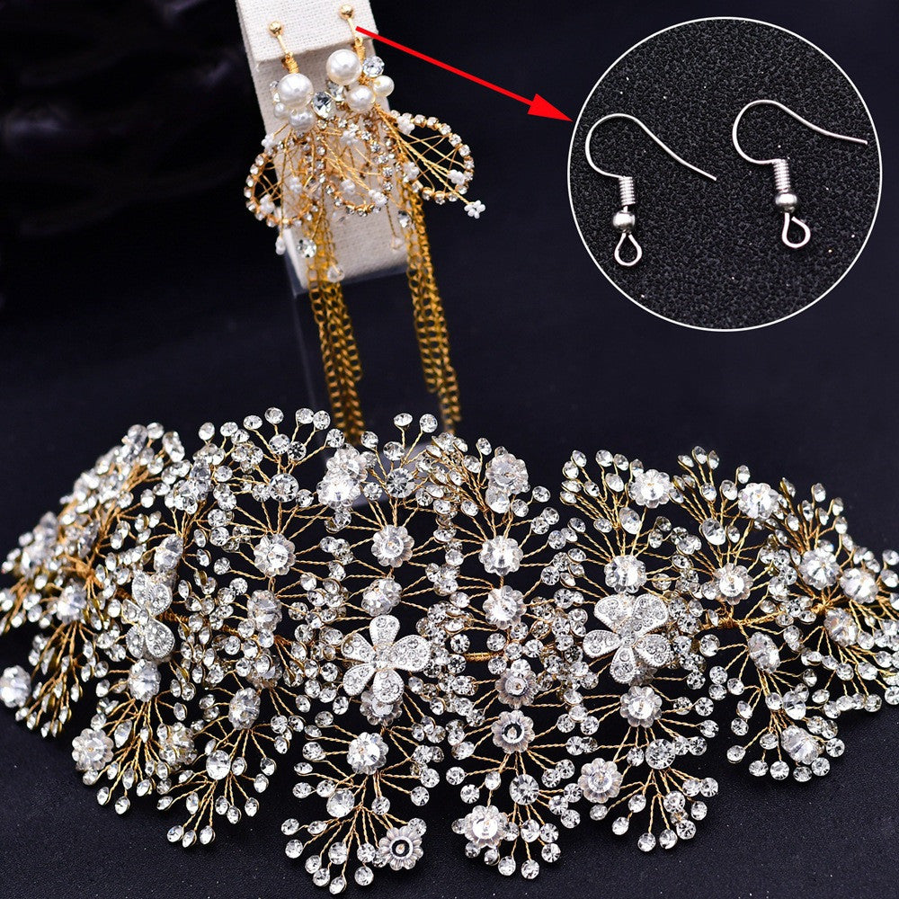 European And American Bridal Headwear With Diamonds