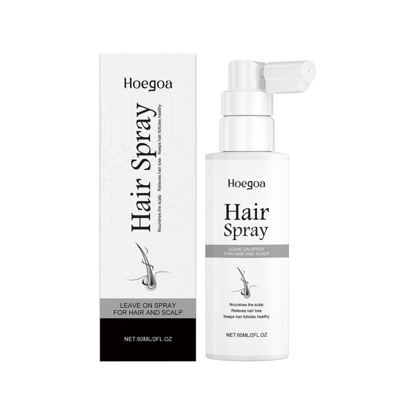 HoeGoa Hair Care Spray Hair Root Deep Moisturizing Scalp Massage Repair Nutritional Hair Care