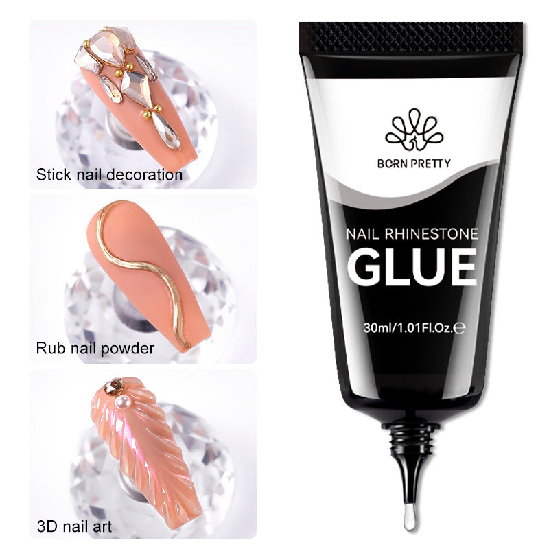 Born Pretty Super Sticky Long-lasting Rub Powder Wash-free Manicure Nail Tip