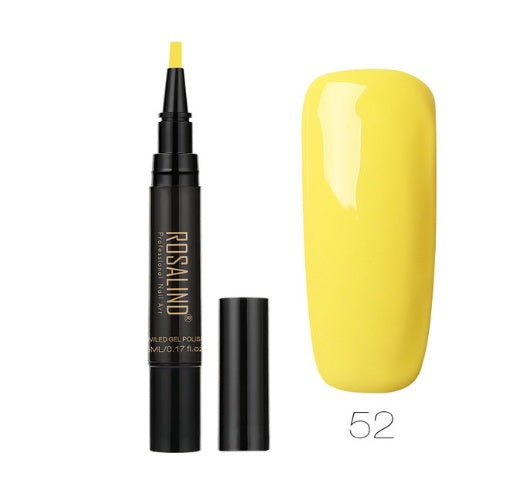 Rosalind 5ml Solid Color Nail Art Pen Nail Glue for Nail Art