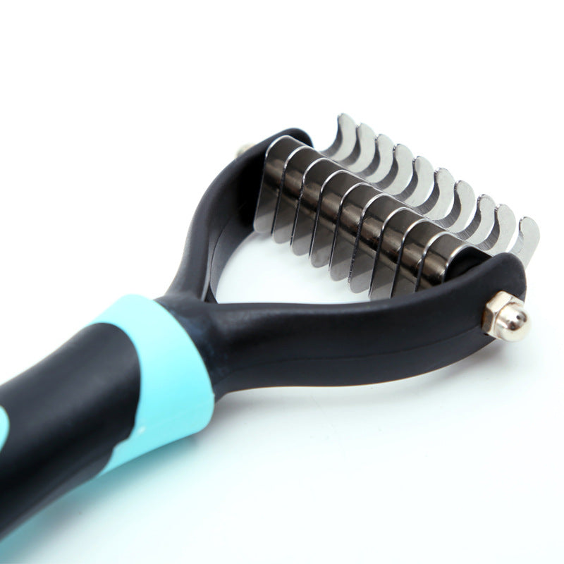 Stainless steel single knife head pet comb