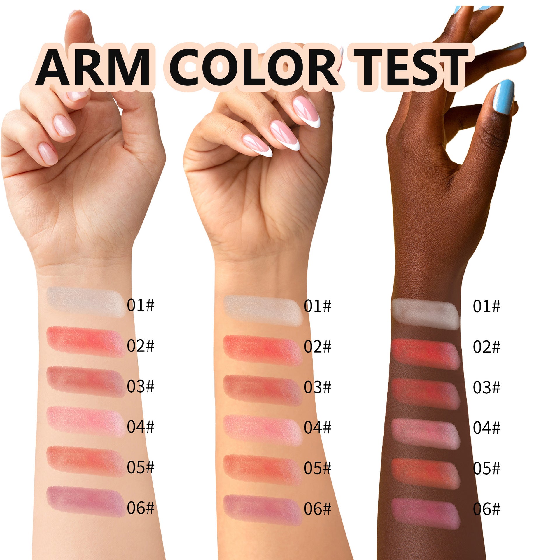Makeup Six-color Transparent Moisturizing Lipstick With Thin And Glittering Nourishing Moisturizing Waterproof