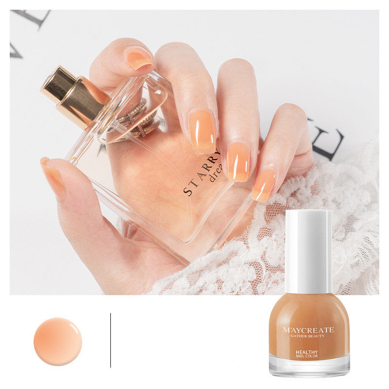 Maycreate Nail Polish Female Long-lasting Tear-free Baking Free Transparent Net Red Summer Nail Polish