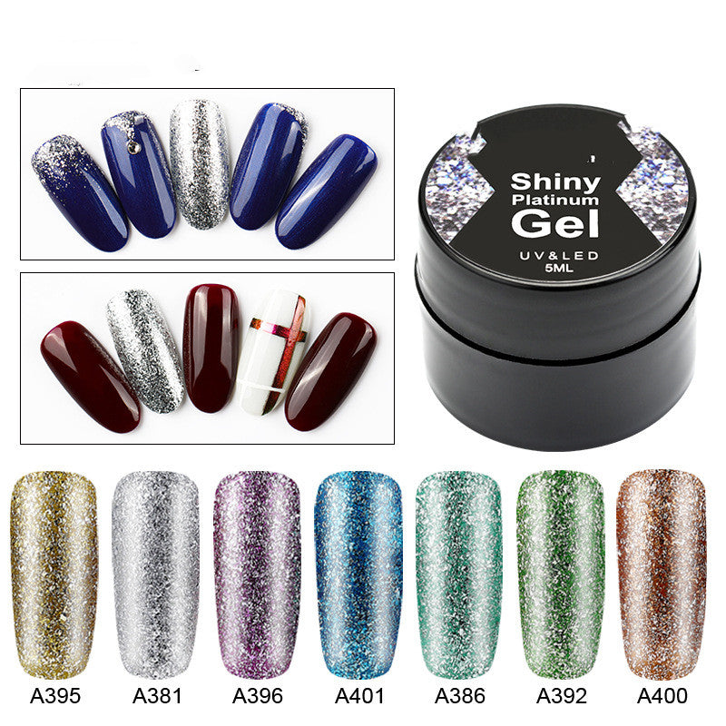 Glitter Gel Nail Polish Sparkling Sequins Art Decoration