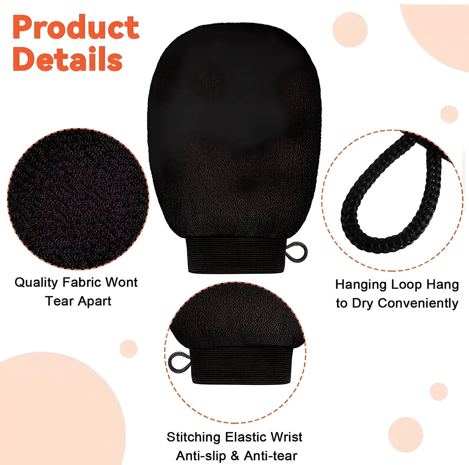 Glove Bathing Essential, Used To Remove Dead Skin