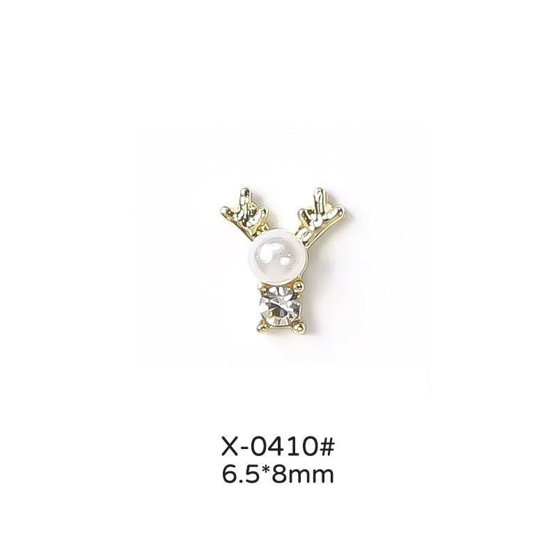 Christmas Love Bell Metal Nail Drill Accessories
