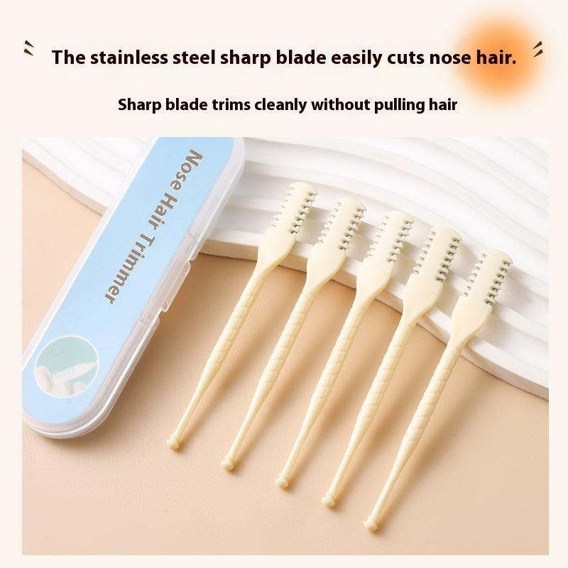 Double-sided Nose Hair Manual With Comb Teeth Nose Hair Trimmer