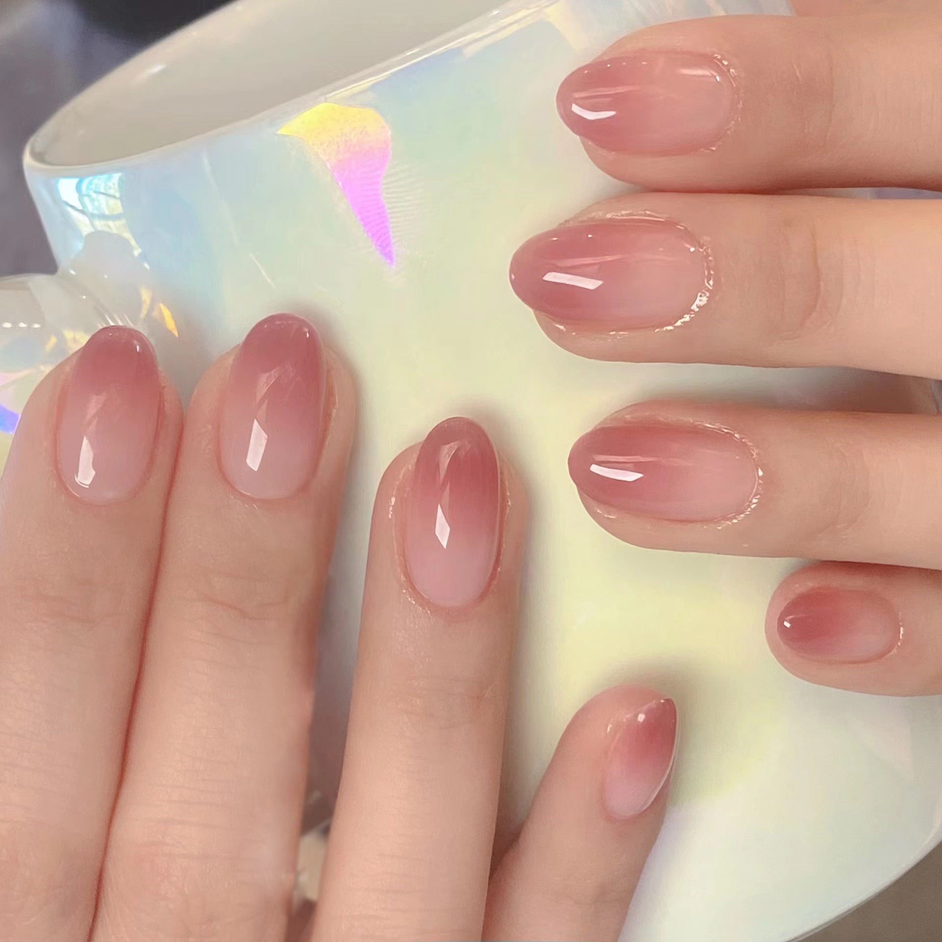 Wear Nail Tip Color Gradient Nail Sticker Removable Nail Tip