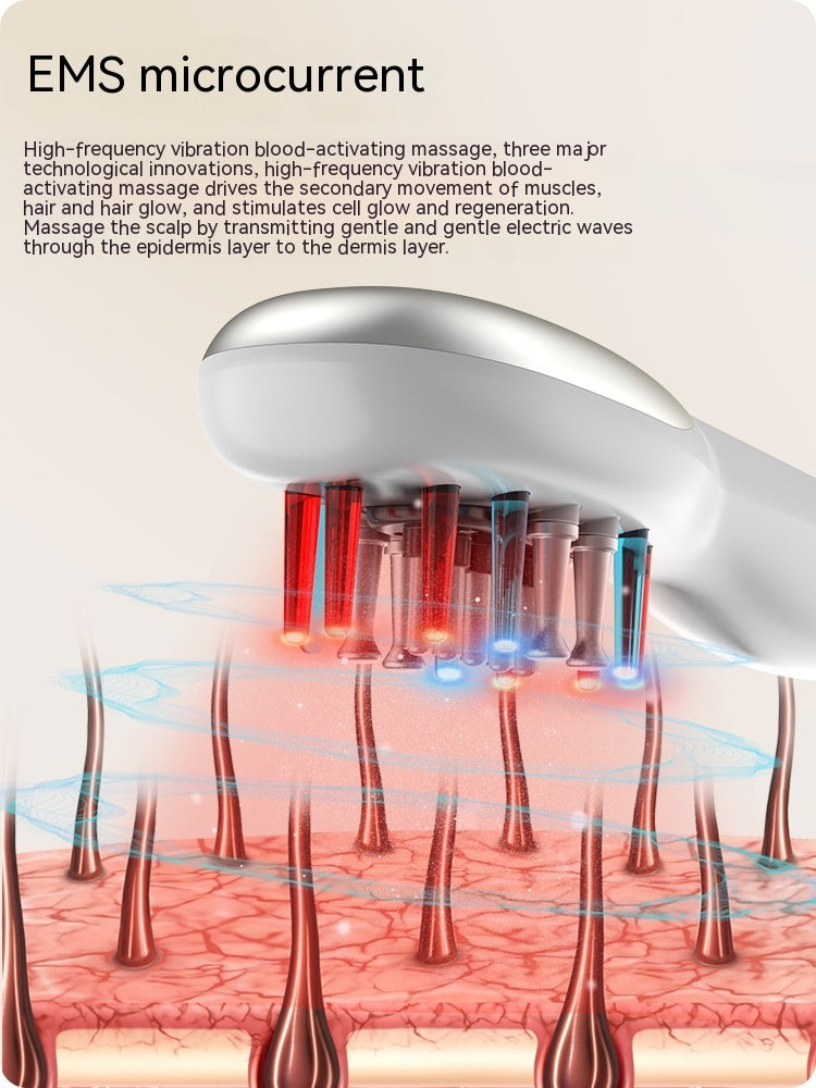 Mino Scalp Medicine Supplying Device EMS Micro-current Care Guide Comb