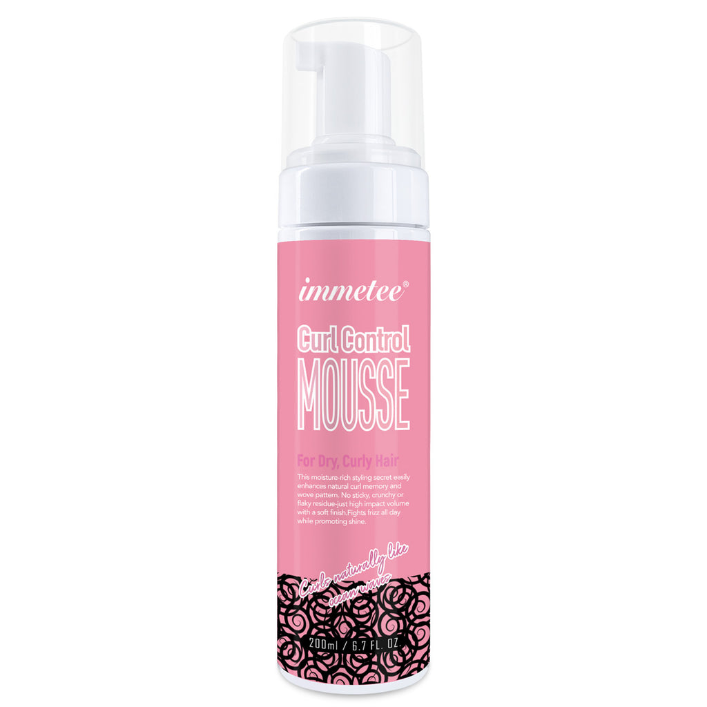 Immetee Curly Hair Shaping Mousse Moisturizing And Scalding Hair Care Elastin Bubble Mousse