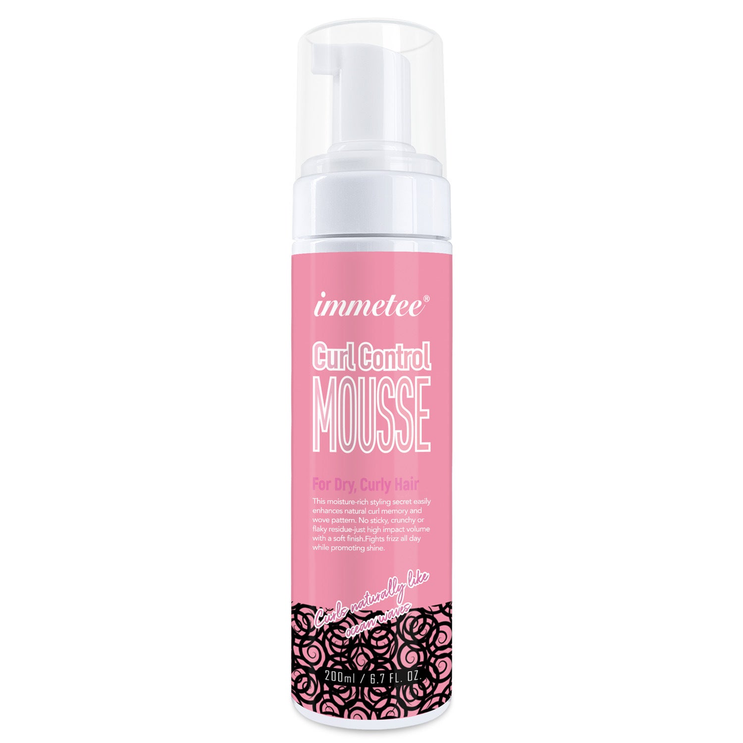 Immetee Curly Hair Shaping Mousse Moisturizing And Scalding Hair Care Elastin Bubble Mousse