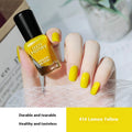 Qulisi Women's Peelable Lemon Yellow Baking-free Nail Polish
