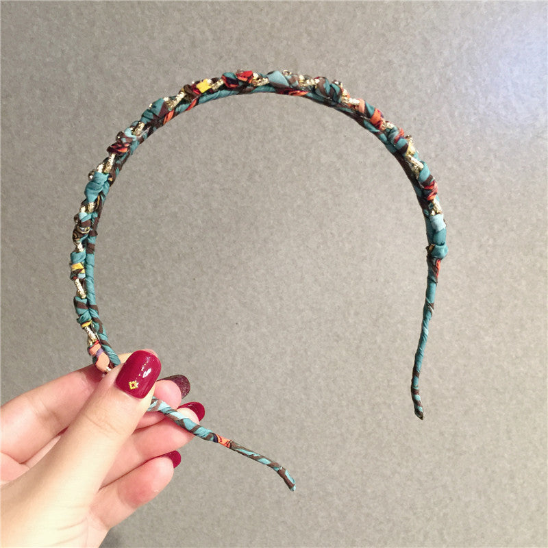 Simple Personality Wild Retro Chain Rhinestone Headband