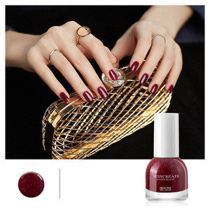 Maycreate Nail Polish Female Long-lasting Tear-free Baking Free Transparent Net Red Summer Nail Polish